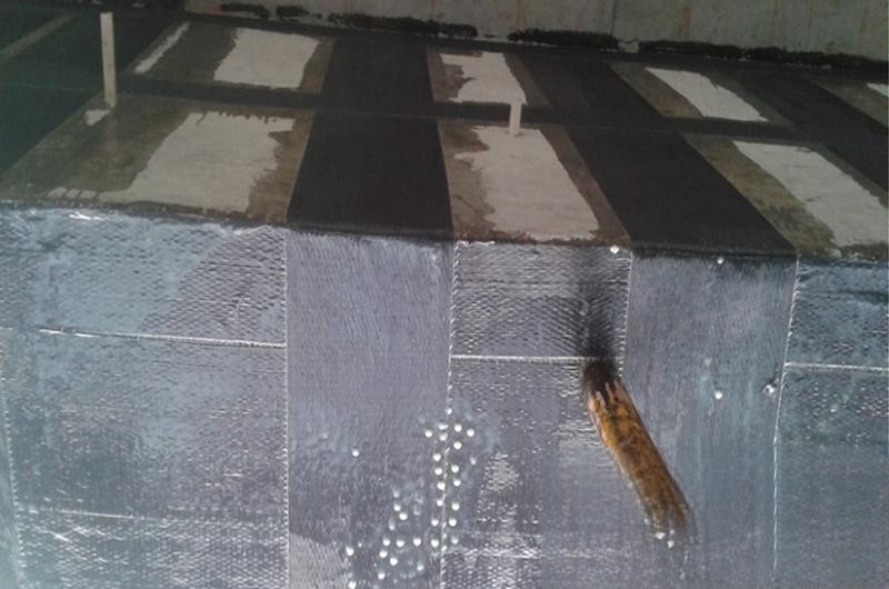 玉山楼板使用碳纤维加固
